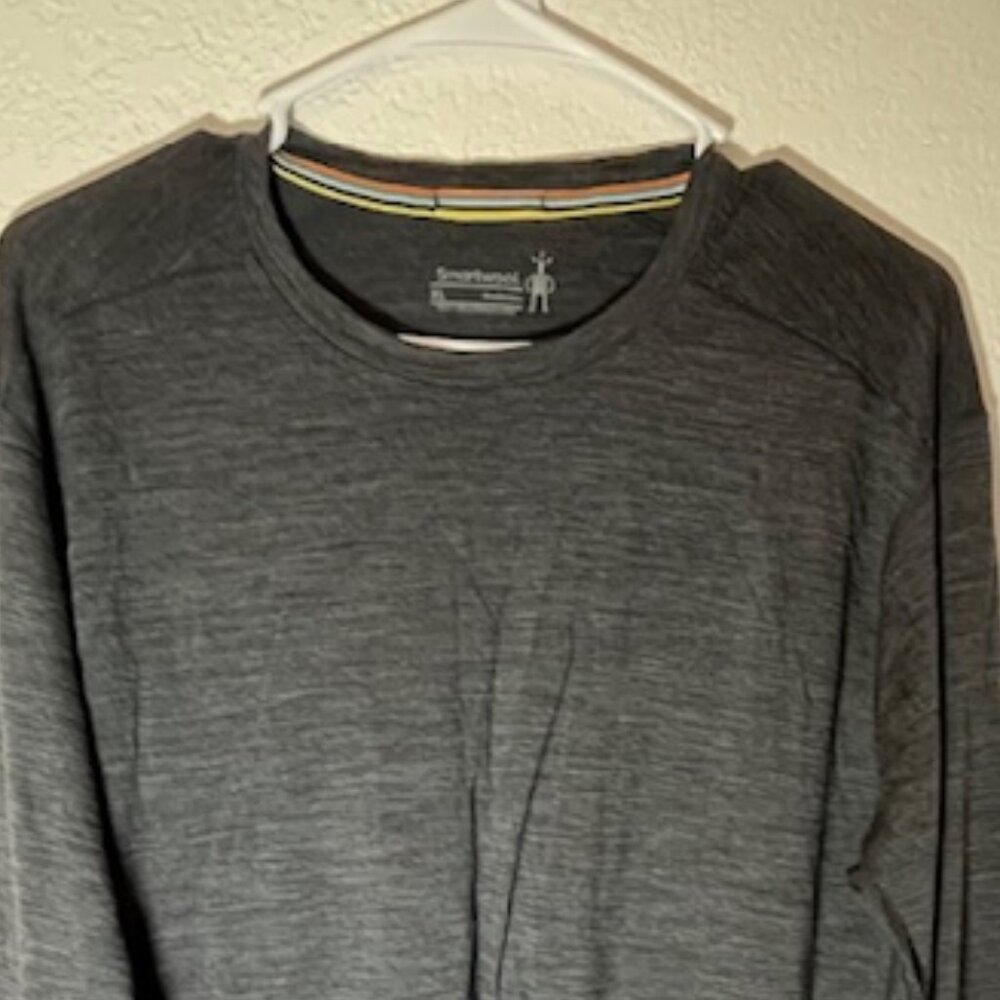 Smartwool Gray Long Sleeved Base Layer- Size Xl - image 2